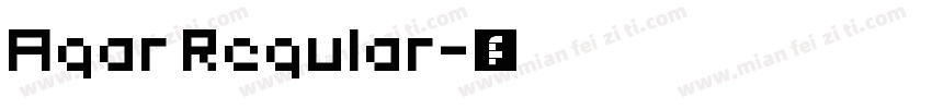 Agar Regular字体转换